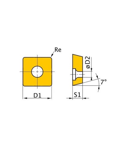 OPTIMUM 3441280 PLAQUITA PARA 24/36 ISO SCMTO9T304 5 UN