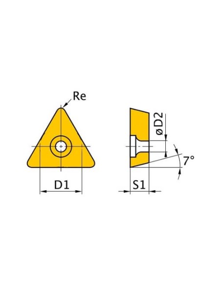 OPTIMUM 3441762 PLAQ. HM 12 MM. TCMT110204-28 5UND