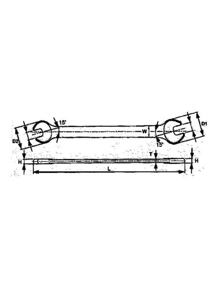 TENGTOOLS 101701100 LLAVE FIJA 30X32 623032