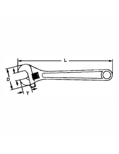 TENGTOOLS 105870307 LLAVE INGLESA/AJUSTABLE 10 4004