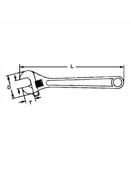 TENGTOOLS 105870307 LLAVE INGLESA/AJUSTABLE 10 4004