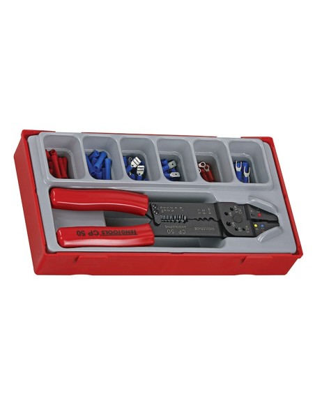 TENGTOOLS 110380102 JUEGO DE ALICATE DE TERMINALES TTCP121 121 PZAS