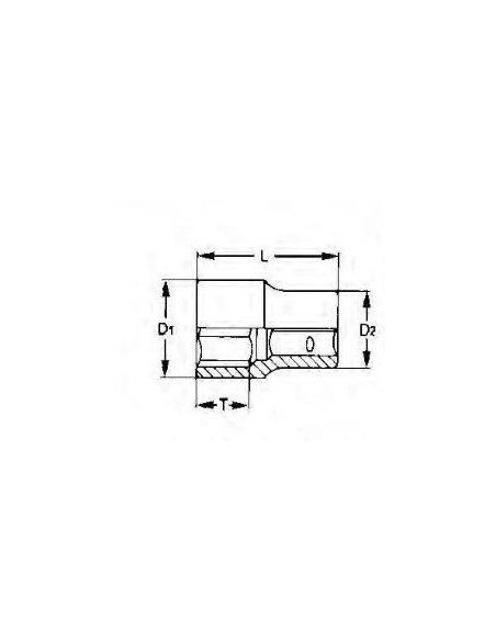 TENGTOOLS 114840101 VASO BIHEX 1 36MM M110536