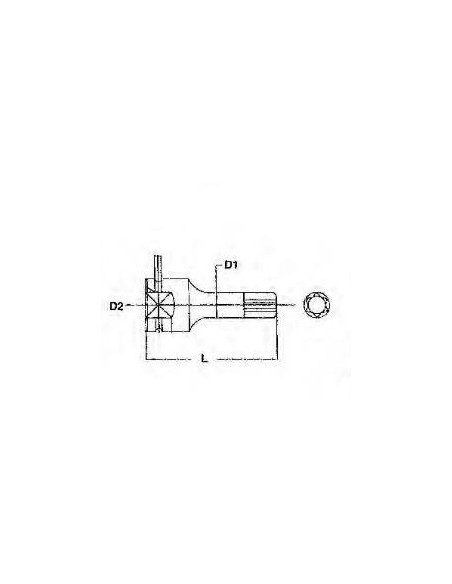 TENGTOOLS 128140506 VASO DE IMPACTO TX 1/2 921227TX-C