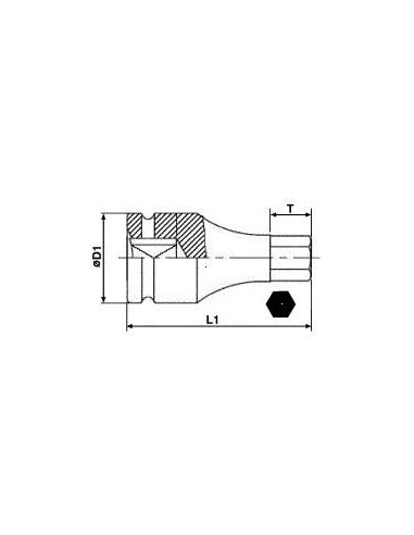 TENGTOOLS 143980100 VASO DE IMPACTO HEX 3/4 19MM 941519-C