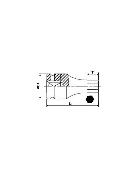 TENGTOOLS 143980100 VASO DE IMPACTO HEX 3/4 19MM 941519-C