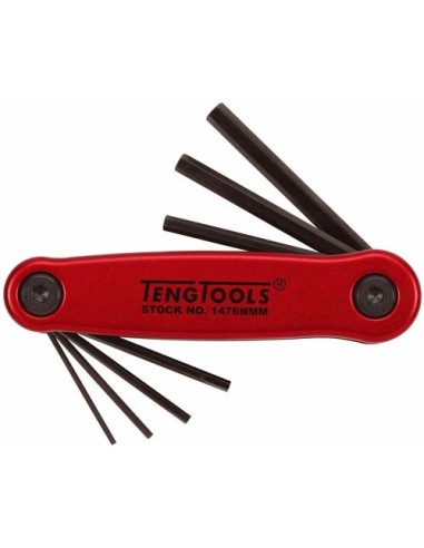 TENGTOOLS 151470101 JGO LLAVES HEXAGONALES PLEGABLE 1476NMM 7 PZAS