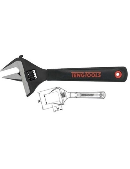 TENGTOOLS 160380200 LLAVE AJUSTABLE ABERTURA EXTRA 10 4004WT