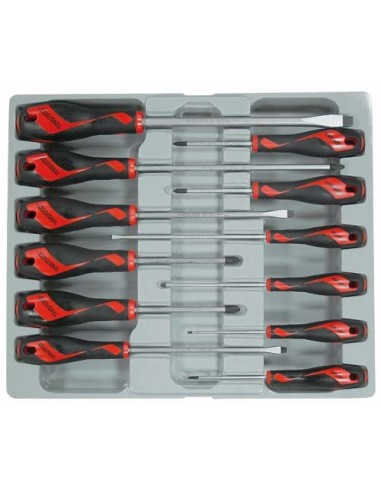 TENGTOOLS 178210100 JGO DESTORNILLADORES PLANOS MD912N 12 PZAS