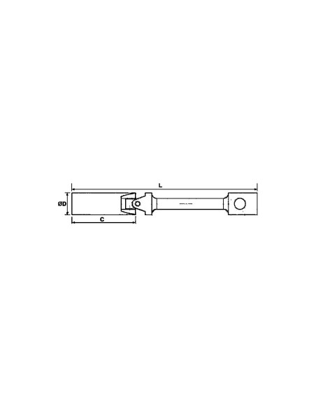 TENGTOOLS 178800207 VASO PARA BUJIAS EXTRA LARGO 3/8 16mm TBUSP16_x000D_