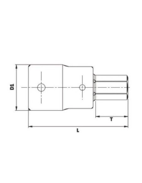 TENGTOOLS 231380106 VASO HEXAGONAL 19 mm M341519-C