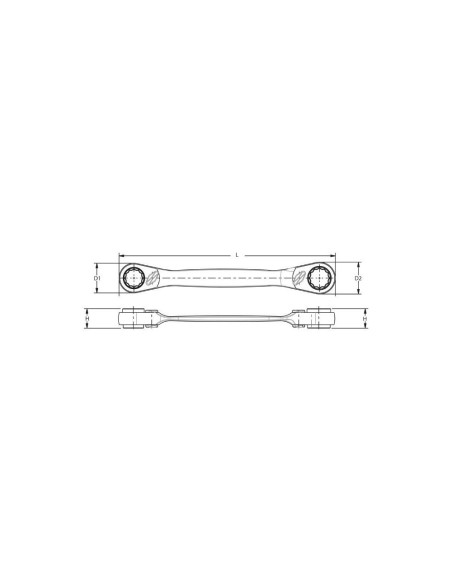 TENGTOOLS 231410200 LLAVE CARRACA 16/17-18/19 MM 60051619RX