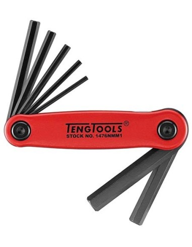 TENGTOOLS 231810300 JGO LLAVES HEXAGONALES PLEGABLE 1476NMM1 7 PZAS