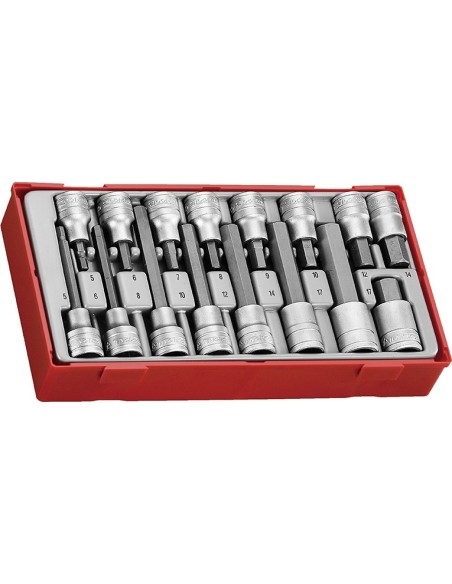 TENGTOOLS 237660105 Juego de 16 vasos TTHEX16