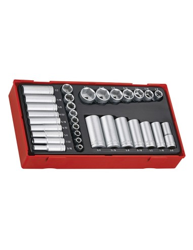 TENGTOOLS 68610104 JUEGO DE VASOS COMBINADOS 1/4-3/8 TTAF32