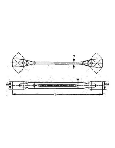 TENGTOOLS 72920200 LLAVE DOBLE BOCA ARTICULADAS 8X9 650809