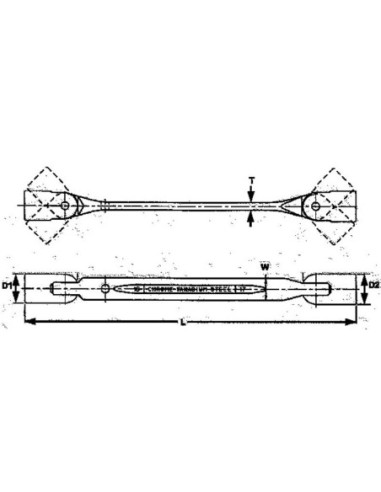 TENGTOOLS 72920358 LLAVE DOBLE BOCA ARTICULADAS 10X13 651013