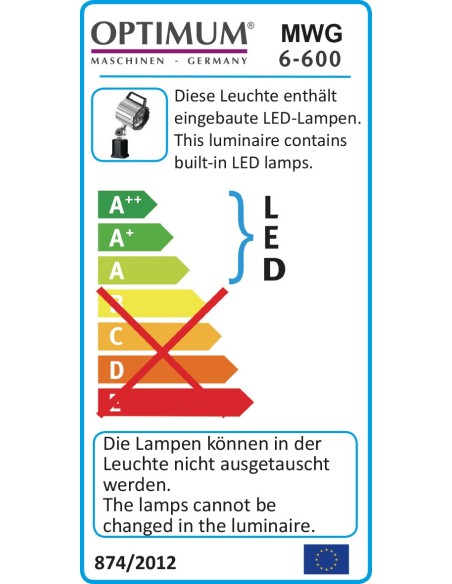 OPTIMUM 3351052 LAMPARA LED MWG 6-600 - 200+200