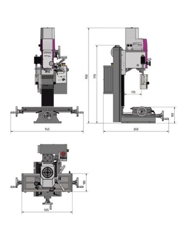 OPTIMUM 3338135 FRESADORA OPTI MH 22 V