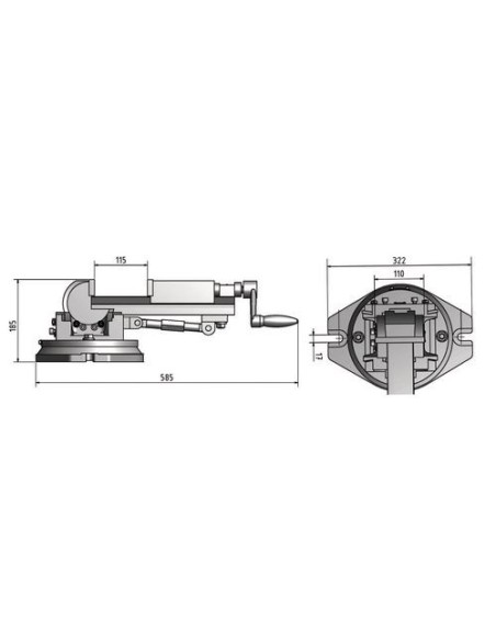 OPTIMUM 3355500 MORDAZA DAS 100 TRIAXIAL