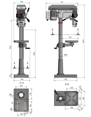 OPTIMUM 3003015 TALADRO OPTIdrill D 23PRO - 230V 1Ph