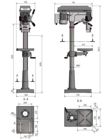 OPTIMUM 3003020 TALADRO OPTIdrill D 23PRO - 400V 3Ph