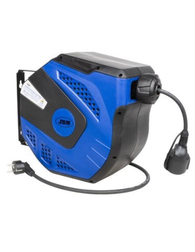 JBM 53585 CARRETE DE CABLE ELÉCTRICO 21M - AZUL