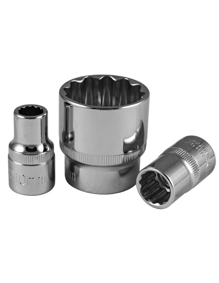 JBM 13612 VASO CORTO DE 10MM XZN 1/2" - CROMADO