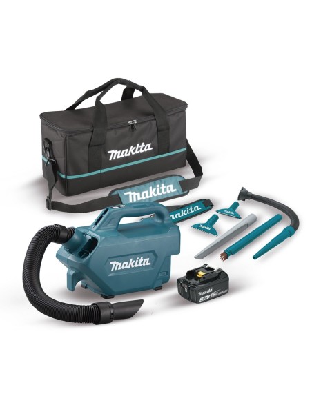 MAKITA DCL184RF Aspirador 18V 30 Ah LXT 500ml especial para coche (1 batería y cargador)