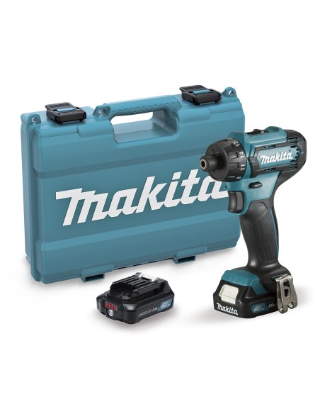 MAKITA DF033DSAE Taladro atornillador a batería 12Vmax CXT 1/4" (2 baterías y cargador)