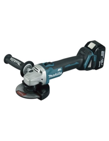 MAKITA DGA504RMJ Miniamoladora 125mm a batería 18V  con 2 baterias 40Ah y cargador (2 baterías y cargador)