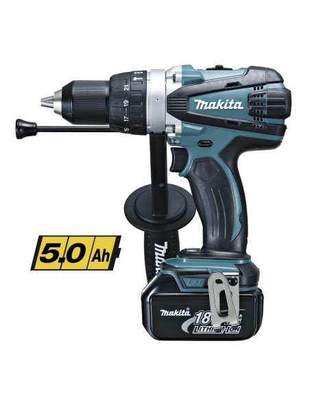 MAKITA DHP458RTJ Taladro combinado a batería 18V LXT 13 mm (2 baterías y cargador)