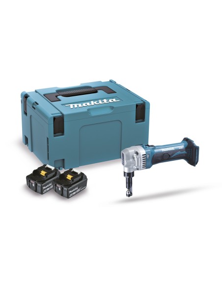 MAKITA DJN161RMJ Roedora 16 mm a batería 18V LXT + Kit 2 baterías 40 Ah (2 baterías y cargador)