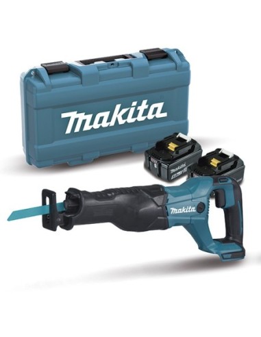 MAKITA DJR186RTE Sierra de Sable a batería 18V 5.0Ah (2 baterías y cargador)