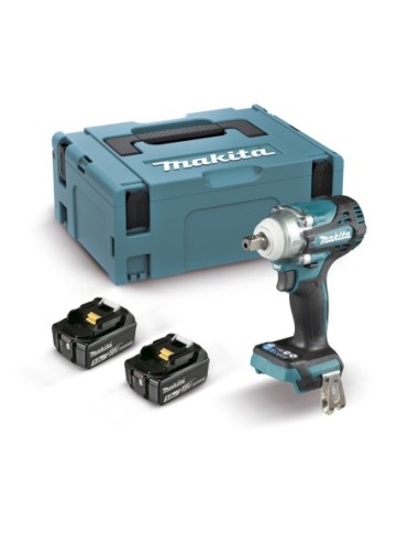 MAKITA DTW301RTJ Llave de impacto BL a batería 18V 50 Ah LXT 1/2” 330 Nm (2 baterías y cargador)