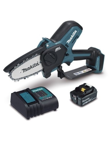 MAKITA DUC101SF Sierra de cadena de mano 18V 30Ah LXT 100mm (1 batería y cargador)