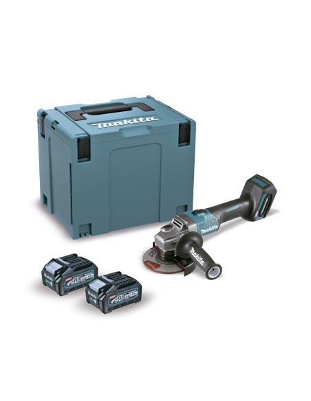 MAKITA GA005GM201 Miniamoladora angular BL 40Vmáx XGT 125 mm (2 baterías y cargador)