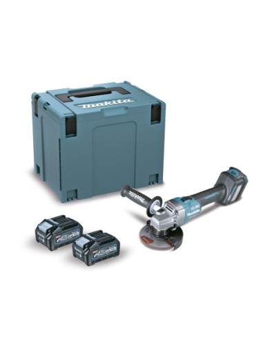 MAKITA GA023GM201 Miniamoladora angular BL 40Vmáx XGT 125 mm AWS (2 baterías y cargador)