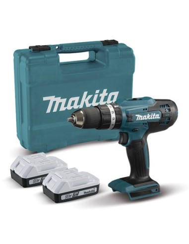 MAKITA HP488D006 Taladro combinado a batería 18V 20Ah Li-ion 42Nm (2 baterías y cargador)