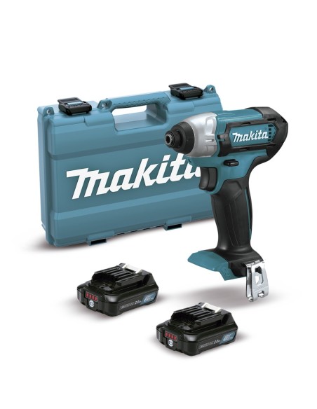 MAKITA TD110DSAE Atornillador de impacto a batería 12Vmax CXT 1/4" (2 baterías y cargador)