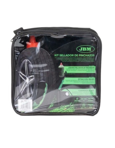 JBM54013  KIT SELLADOR DE PINCHAZOS - LÍQUIDO Y COMPRESOR DE AIRE