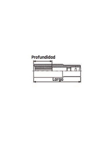 TENGTOOLS 25732306 VASO 1/2  HEX 16 MM