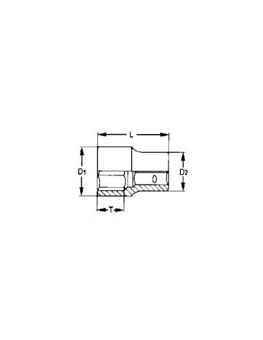 TENGTOOLS 74311754 VASO 1/2  BIHEX 28MM M120528-C