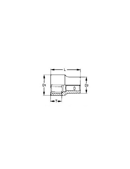 TENGTOOLS 74311754 VASO 1/2  BIHEX 28MM M120528-C