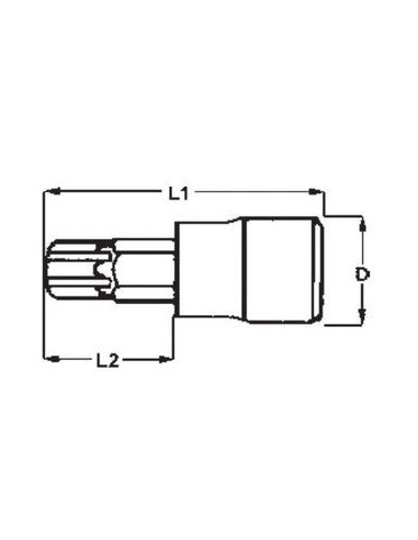 TENGTOOLS 102080900 VASO 3/8   TX50 M381250T-C