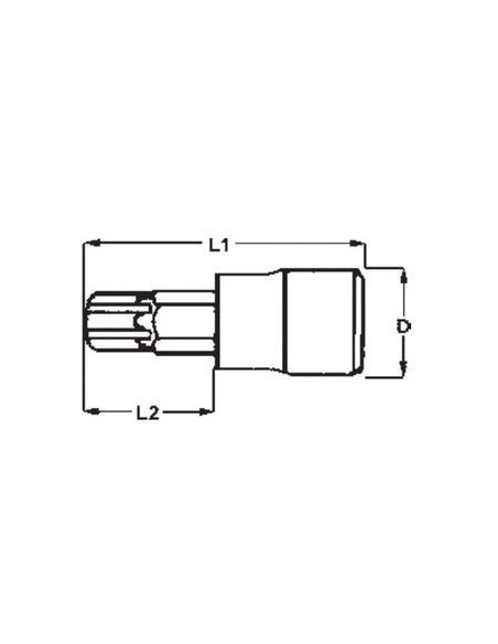 TENGTOOLS 102080900 VASO 3/8   TX50 M381250T-C