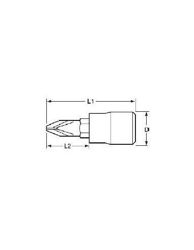 TENGTOOLS 68350305 VASO PUNTA PZ3 1/4 M141603-C