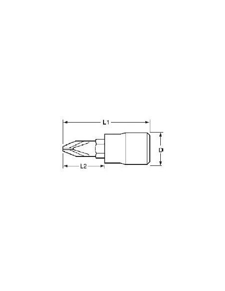 TENGTOOLS 68350305 VASO PUNTA PZ3 1/4 M141603-C