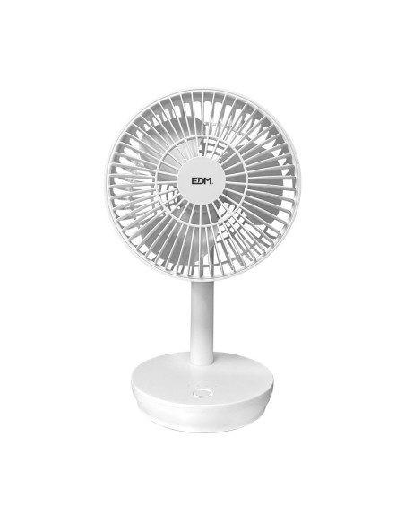 Ventilador de sobremesa a batería de Ø17 cm y 4W