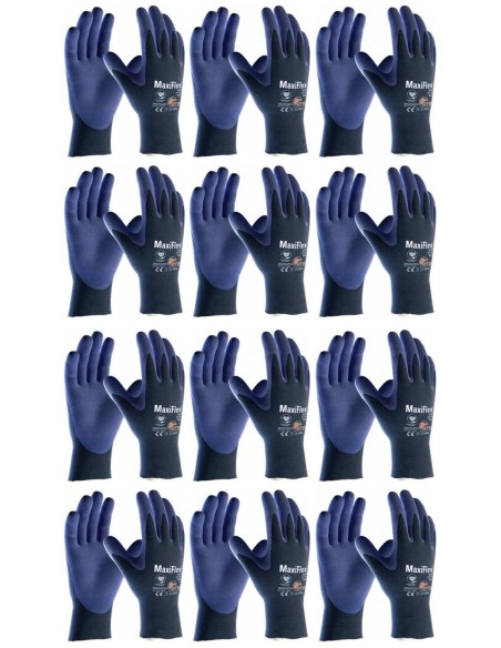 12 pares de guantes de trabajo ATG MaxiFlex® Elite™ 124-274 (Talla 10)